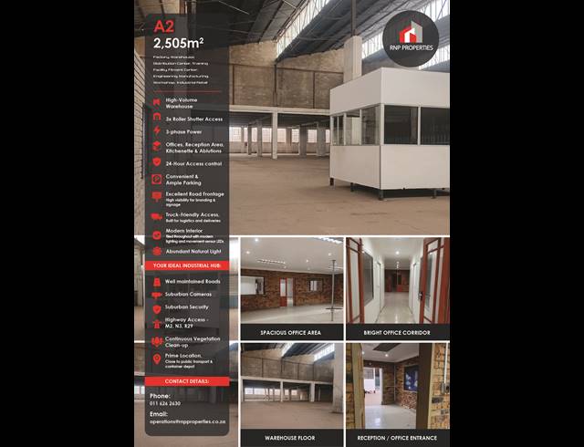 Industrial property to rent in HERIOTDALE
